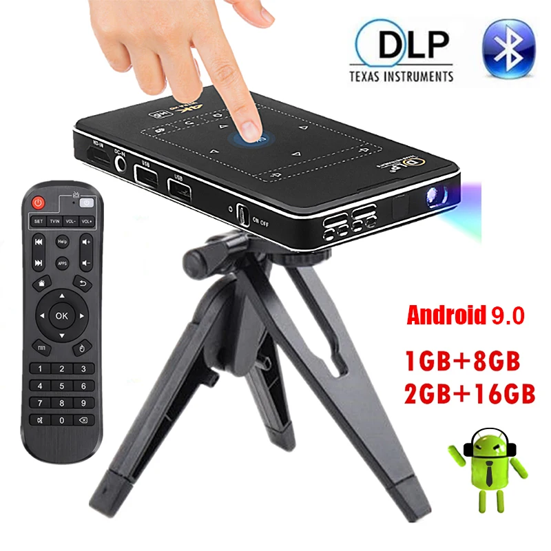 4K Projektor Mini Wifi Android Projektor Full HD 1080P Bluetooth LED Video Kino Für Home beamer PR47004