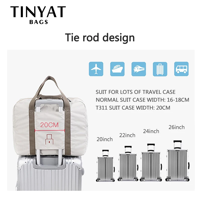 Women Travel Bag Hard Fold Luggage Bag Clothing Business Men Storage Carry on Hanging Suitcase Light Garment