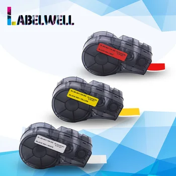 

Labelwell 19.1mm Vinyl Label Tape M21-750-595 Compatible for Brady BMP21 Plus Labpal Idpal Printer High Adhesion Black on White