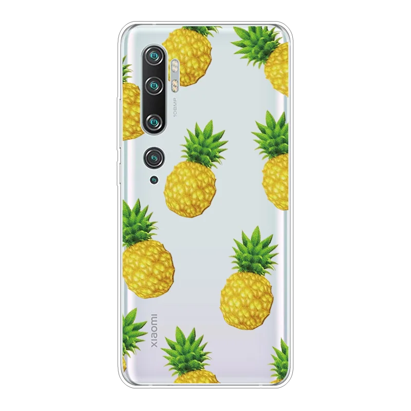 Чехол чехол для телефона для Xiaomi mi Note 10 6,47 дюймов Единорог Fla mi ngo милый чехол для Funda Xiaomi mi Note 10 силиконовый прозрачный чехол из ТПУ для девочек