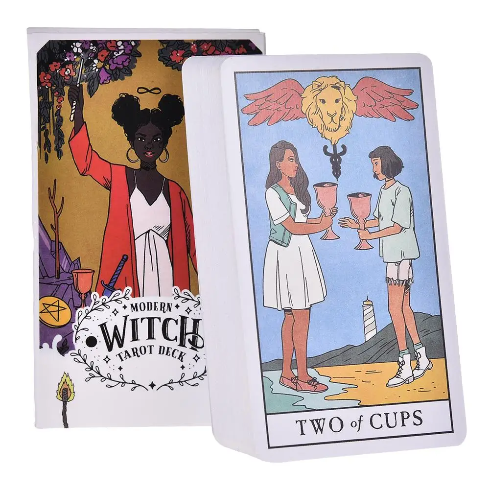 78 pièces la sorcière moderne Tarot Deck Tarot cartes moderne féminin Deck prophétie Tarot carte famille fête carte jeu de société cartes