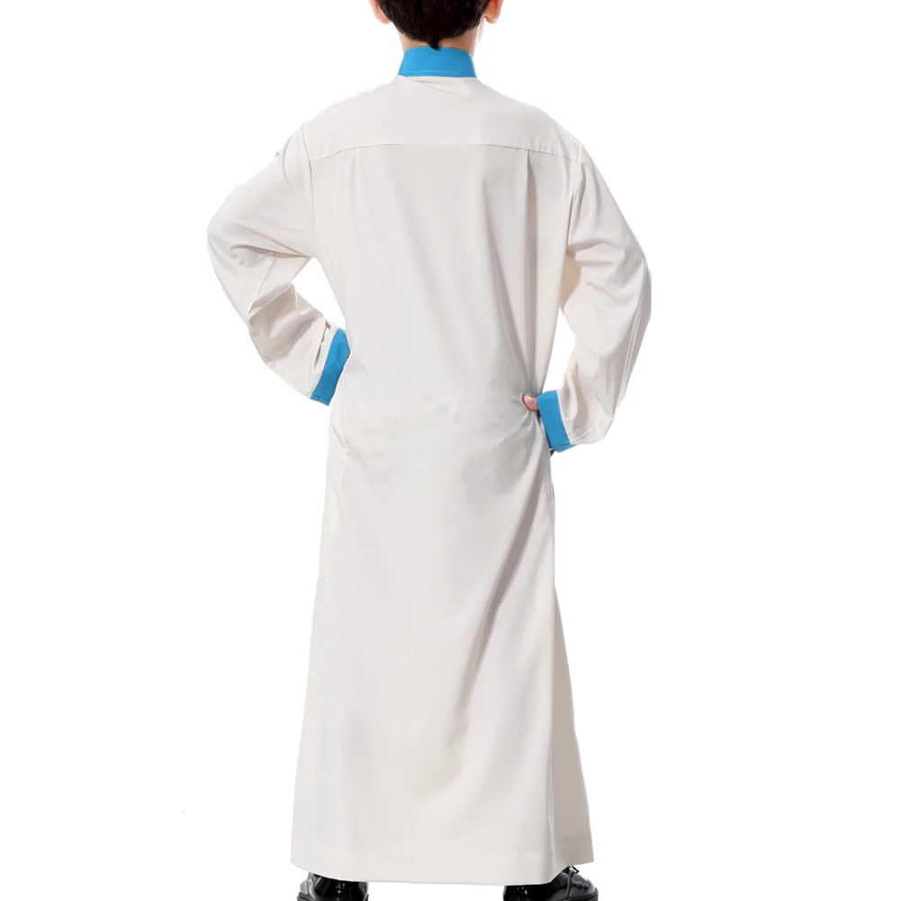 Kid Muslim for Boys Arab Islamic Long Sleeve Round Neck Casual Robes Dress NSV775 v&ecirc;tements d'ext&eacute;rieur 한국 아동복 봄