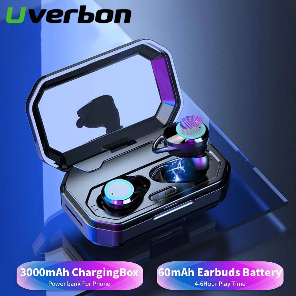 X6 TWS Bluetooth 5.0 Earphones Touch Control IPX7 Waterproof Headset 3000mAh Charge Box Wireless Sports Earbuds For Smart Phone