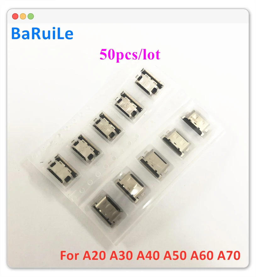 BaRuiLe 10 шт. зарядное устройство порт зарядки micro usb разъем для Samsung Galaxy A70 A60 A50 A40 A30 A20