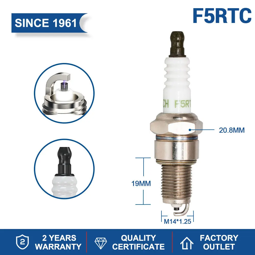 Spark Plug Car Products Candles Torch F6RTC F5RTC F7RTC F8RTC Replace for BPR5ES/BPR6ES/BPR7ES/BPR8ES Original Spark Plug
