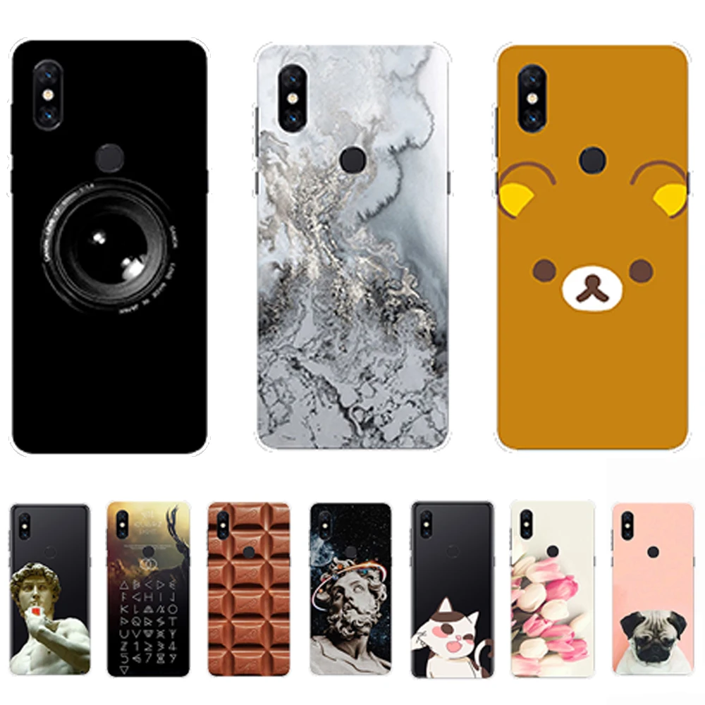 

Case for Xiaomi Mix 3 Transparent Tpu Flexible Back Cover for Mix3 Shock Absorption Anti Fall Silicone Ultra Thin Soft Case