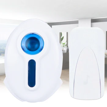 

36 Chimes School Digital Doorbell With Button ABS Led Home Wireless Remote Long Range Easy Install Plug In Office Music Dual Use