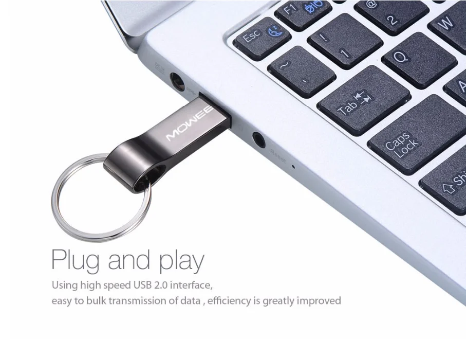 Moweek, металлическая USB флеш-карта, 64 ГБ, флеш-накопитель, 2,0 реальная емкость, 4 ГБ, 8 ГБ, 16 ГБ, 32 ГБ, флешка, usb карта памяти, брелок, u-диск