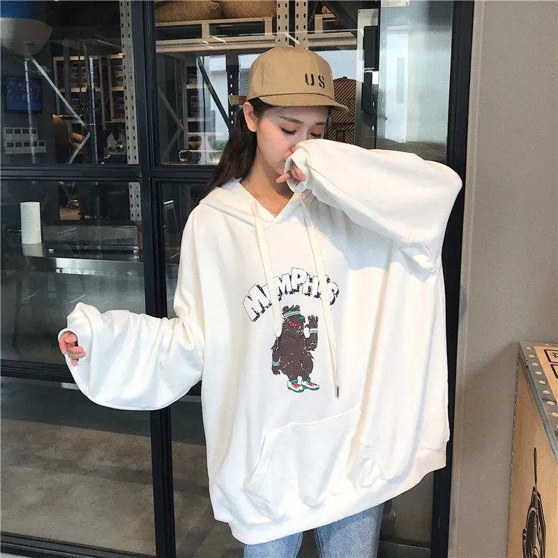 Harajuku одежда женские осенние толстовки корейский Ulzzang Bf длинный рукав тонкая толстовка с капюшоном женские Свободные пиджаки