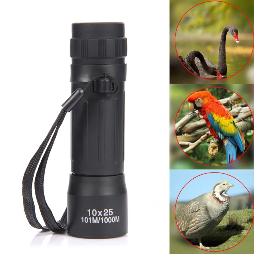 

New 10x25 Monocular Telescope Handy Scope Sports Camping Hunting Compact Monocular Binoculars Telescopio Waterproof