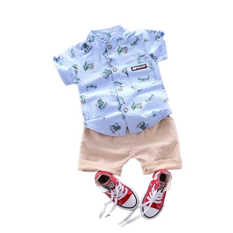 

New Summer Baby Boys Clothing Children Fashion Cartoon Shirt Shorts 2Pcs/sets Toddler Casual Clothes Suit Kids Outing Costume