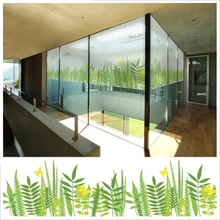 Индивидуальная неклеящаяся Электростатическая стеклянная пленка для ванной, балкона, Солнцезащитная пленка для окна, декоративная матовая зеленая пленка