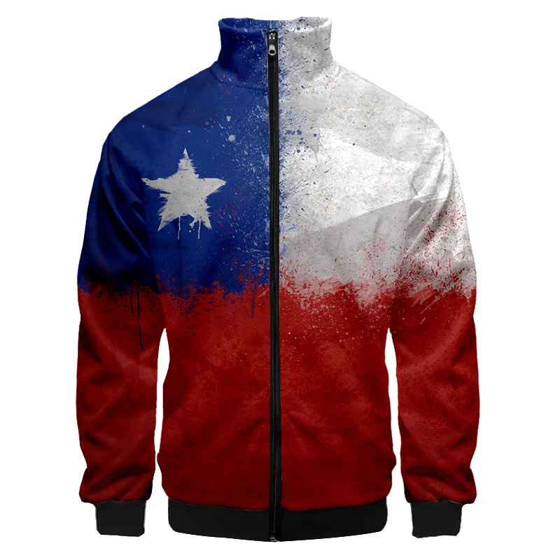 Chaqueta de invierno del Ejército de Chile CL CHL con bandera de
