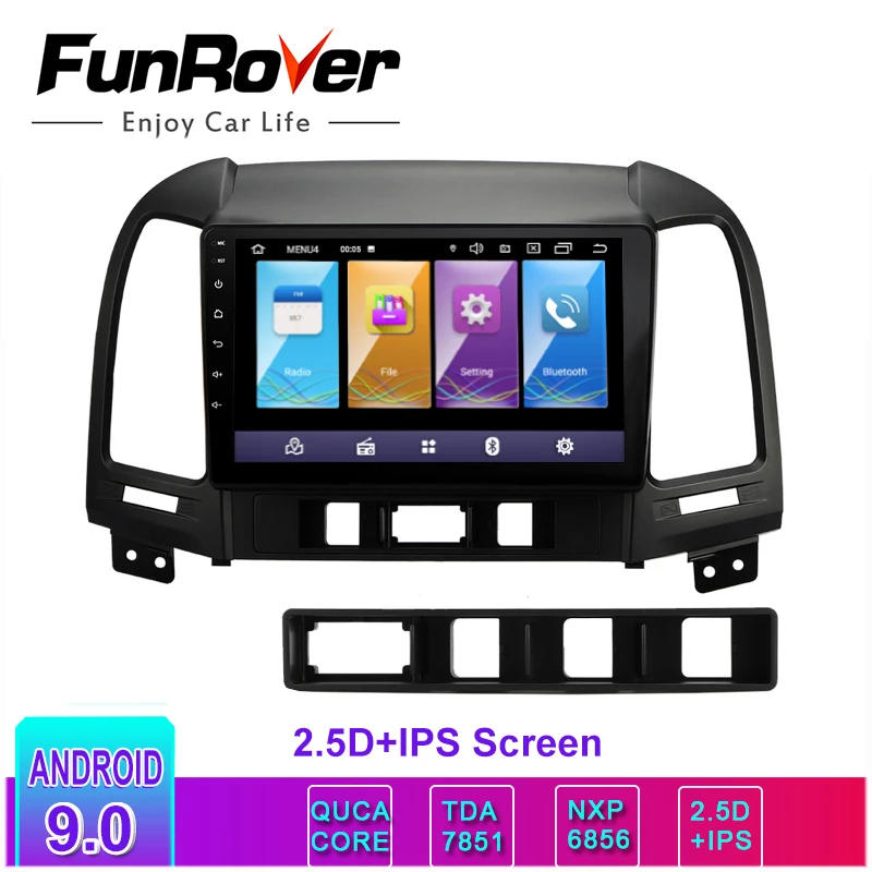 Clearance Funrover 2.5D+IPS Car Radio Multimedia 2 din dvd vedio player Android 9.0 Navigation GPS For Hyundai Santa Fe 2005-2012 stereo 0 Clearance Funrover 2.5D+IPS Car Radio Multimedia 2 din dvd vedio player Android 9.0 Navigation GPS For Hyundai Santa Fe 2005-2012 stereo 0