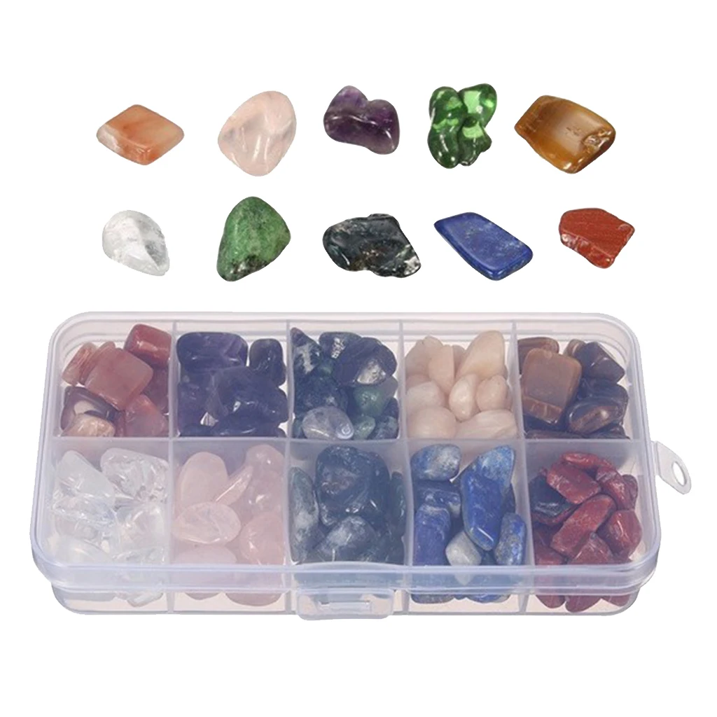 10 Colors Gemstone Chips Stone Rock Bead For Necklace Bracelets Jewelry