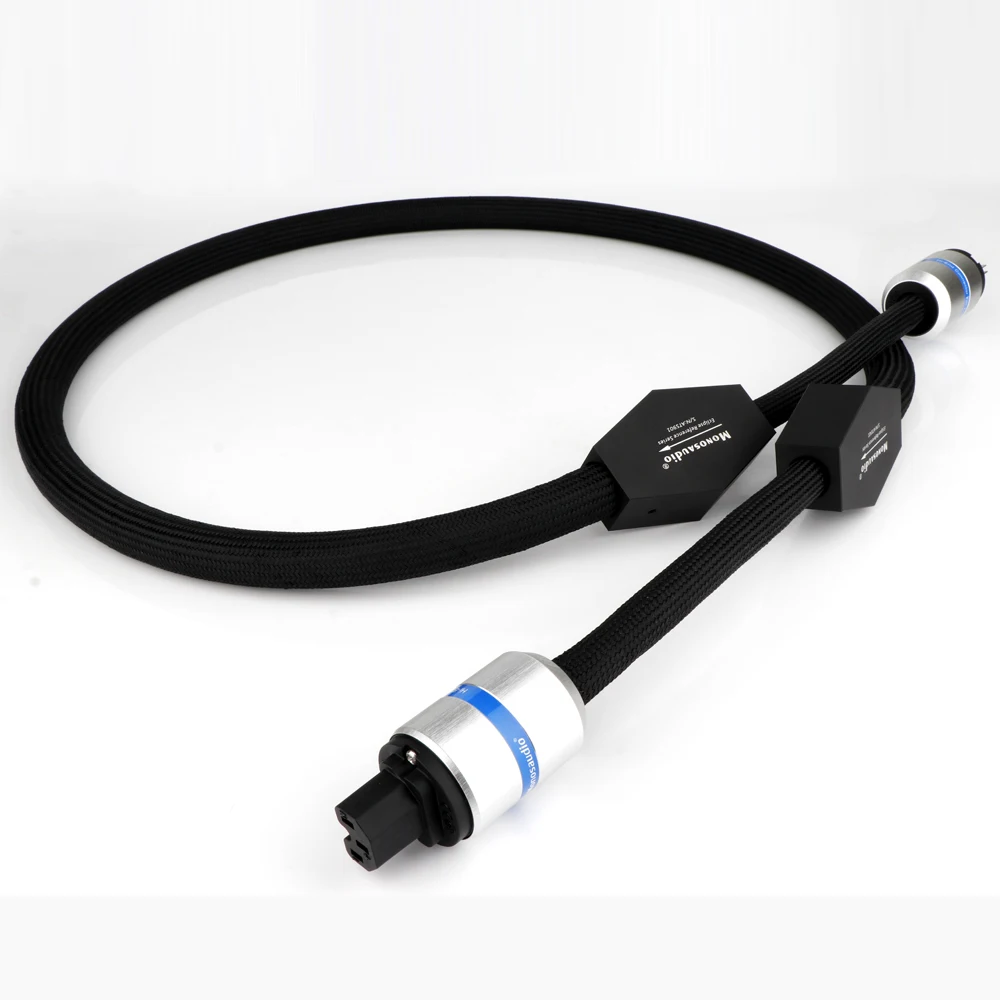 Monosaudio الكسوف مرجع سلسلة 6N الفضة النقية التيار المتناوب Schuko