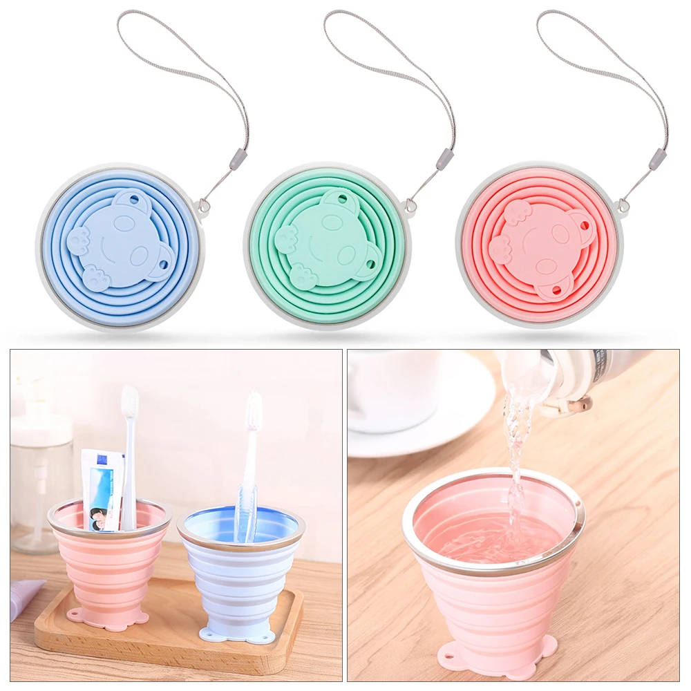 

Travel Cup Stainless Steel Silicone Retractable Folding Cups Telescopic Collapsible Coffee Cups Outdoor Sport Water Cup And Mug