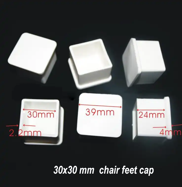 20x20 25x25 30x30 Square Chair Feet Cap Pad Pvc Plastic Wrap Outer