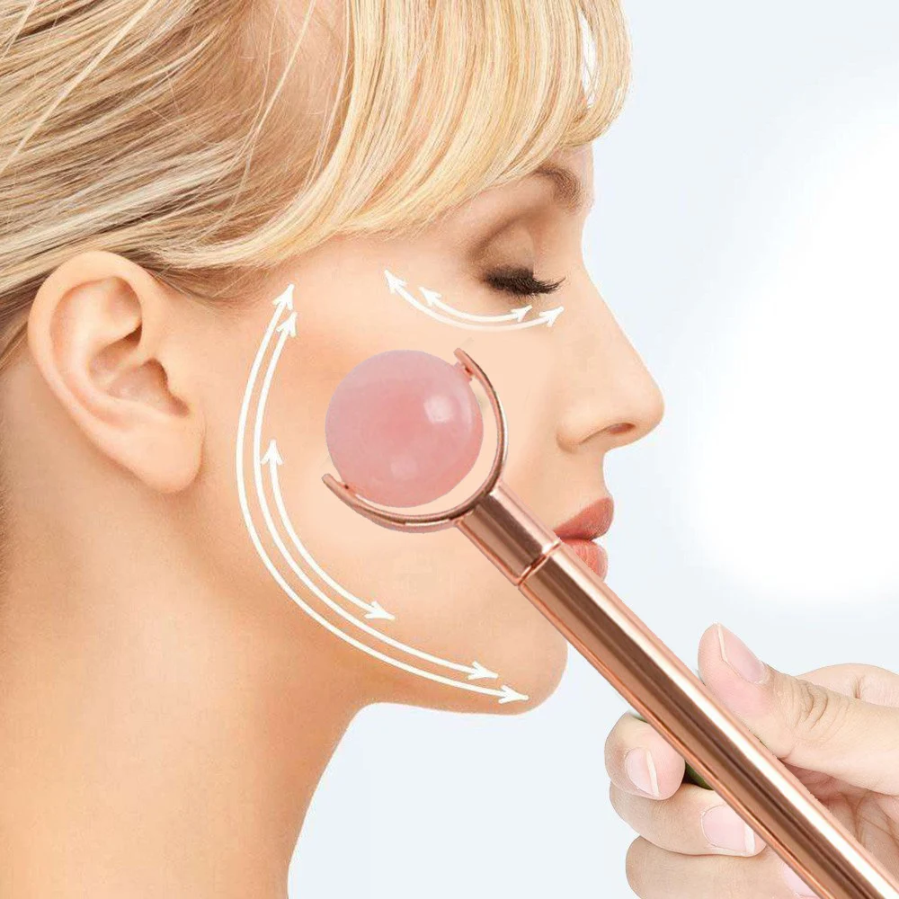 

Creative Jade Ball Massager Facial Roller Face Body Massage Beauty Anti Aging Face-Lifting Tool