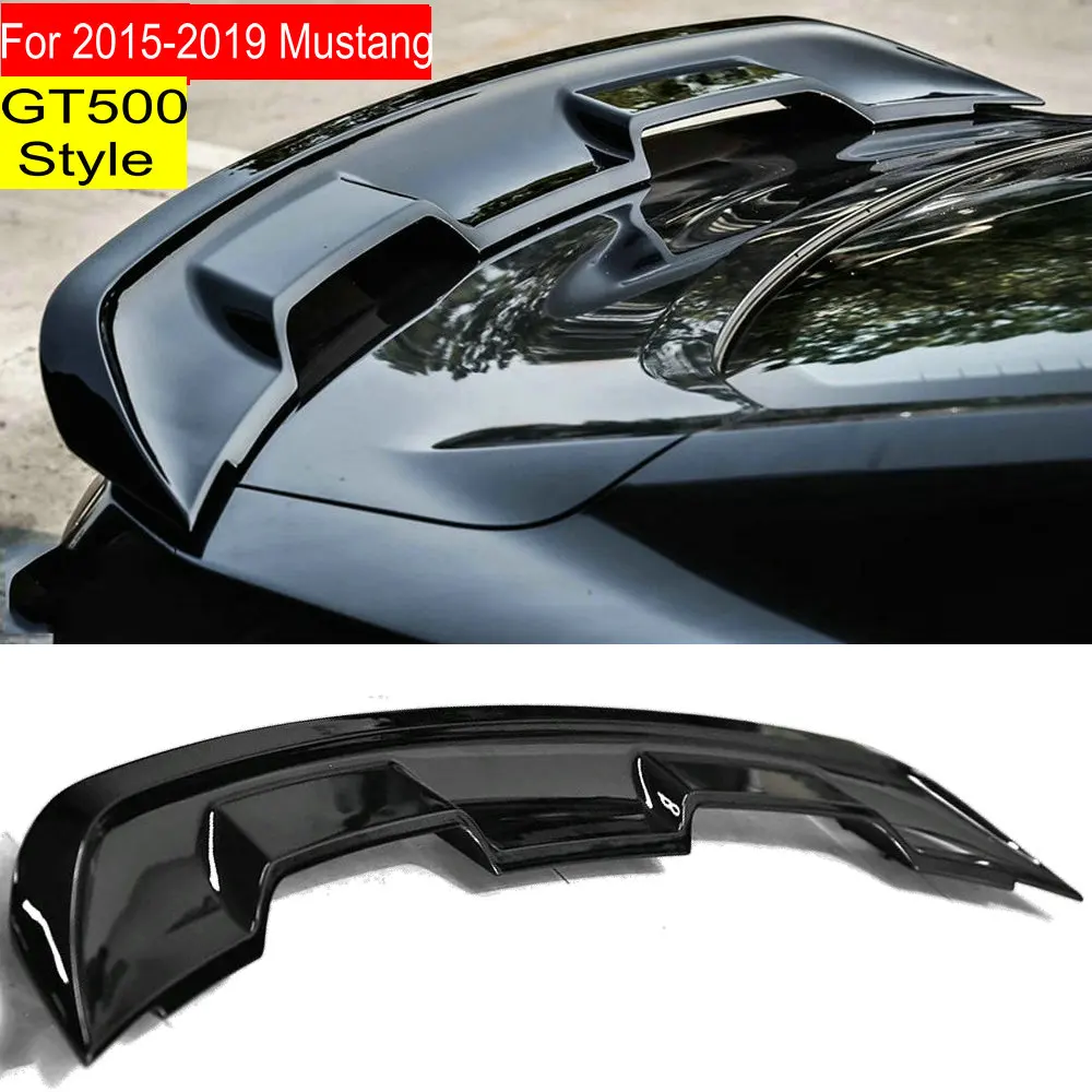 

ABS / Carbon Fiber Rear Spoiler GT500 Trunk Wing Lip for Ford Mustang Change to GT Style 15-19 Bodykit Auto Car Rear Bumper Lip