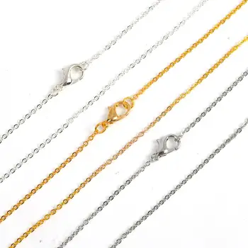 

12Pcs/Lot 40cm Flat O Chain Necklace DIY Accessories Findings Jewelry Making Supplies
