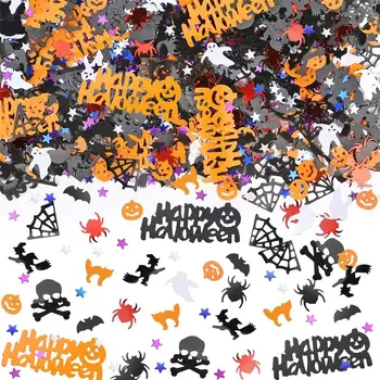 

15g/30g Halloween Confetti Spider Cat Pumpkin Bat Witch Ghost Skull Spider Web Confetti Table Sprinkles Supplies Halloween Decor