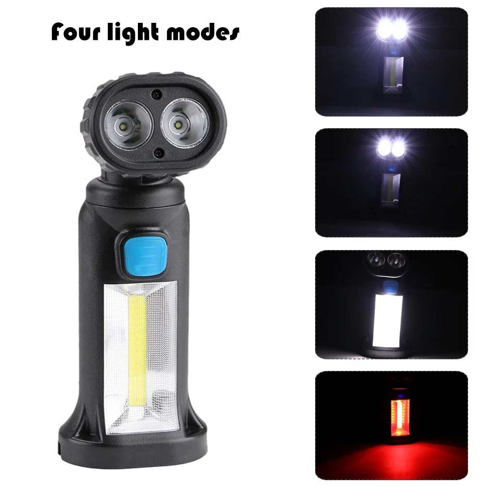 

10000LM LED Flashlight Ultra Bright Waterproof COB Light USB Rechargeable Torch Tail Magnetic Work Light 360 Degrees Rotate