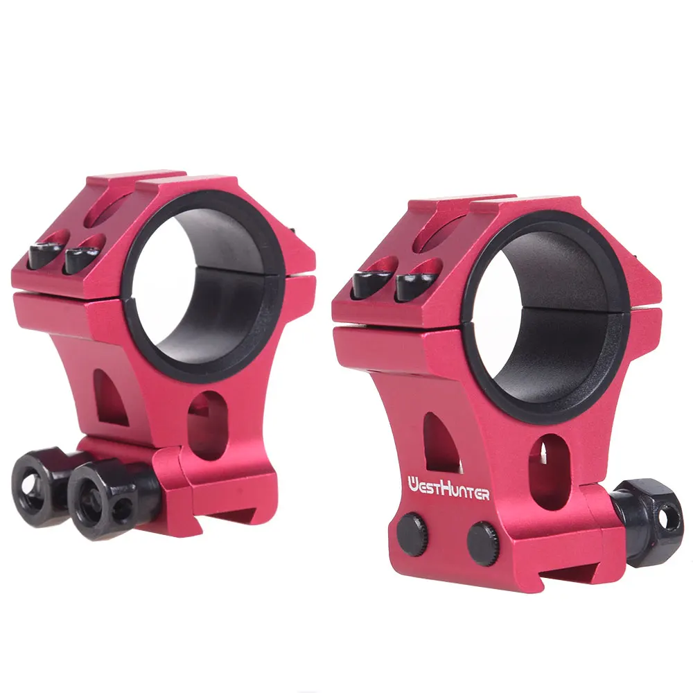 WESTHUNTER High Profile Dovetail Scope Rings 1" 30mm CNC Machined Optic Riflescope Mounts Hunting Accessories Fits 11mm Rails