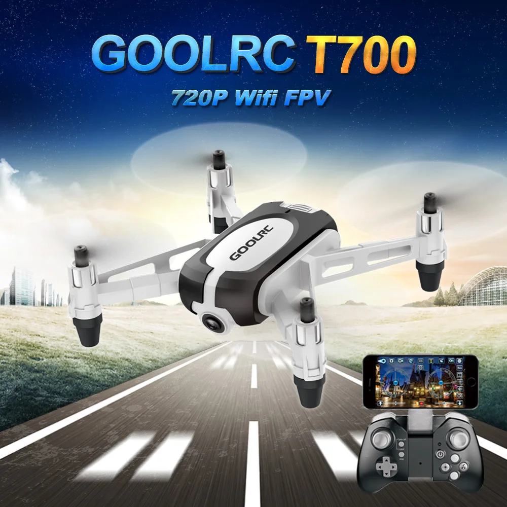 

T700 RC Drone 720P Camera Wifi FPV Selfie Mini Dron G-Sensor Altitude Hold One Key Return RC Quadcopter Toys for Children