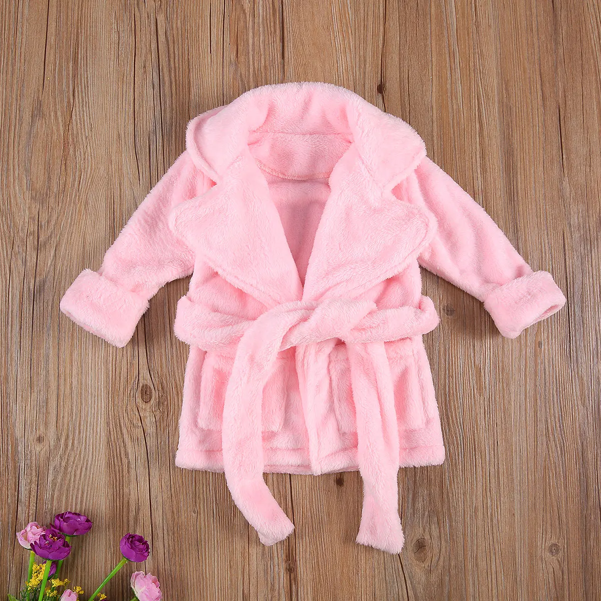 New Autumn Winter Hooded Children Bathrobe Kids Fuzzy Bath Robe Boys Girls Animal Pyjamas Kids Long Sleeve Cartoon Towel Robe