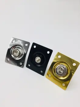 

12Pcs Square Style Plate Electric Guitar Bass jacks 1/4 Output Input Jack Connection Holes Black Gold Chrome Wholesale