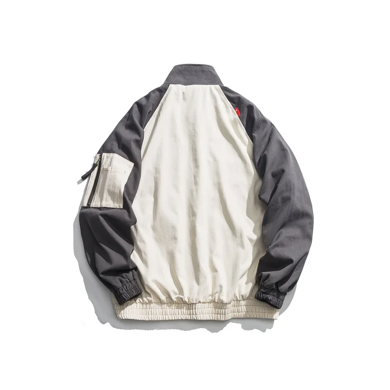 

Ancient Also Men'S Wear Shu 19ss Stereo Embroidered Contrast Color Stand Collar Jacket Fashion Man Japanese-style Workwear Coat