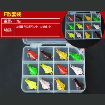 

12pcs/set Spoon Trout Fishing Lure Bait Metal Spinnerbait Jigging Lure Artifical Hard Bait Sinking Fishing Spoon Bait