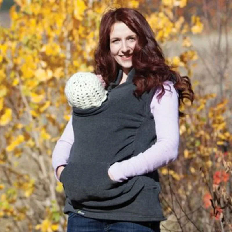 Maternity Clothes Coat Vest Kangaroo Women Clothes for Pregnant Women Pregnant Sleeveless Outwear Multifunctional Vest women herringbone vest