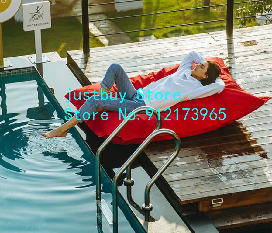 outdoor floating beanbag sofa chair, garden sitting lake side bean bag Customized Size and Stylish Design Stool Pouf Furniture 