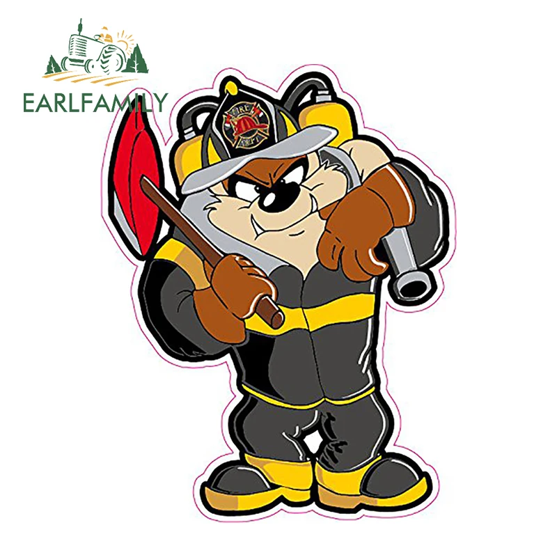 EARLFAMILY 13 см x 10 1 влажный и дикий наклейка пожарного забавные ноутбука Наклейка