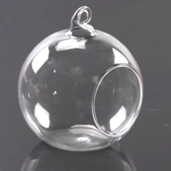 

Transparent Glass Vase Hydroponic Flower Vase Hanging Round Glass Vases Fish Tank Fishbowl Home Decorative Accessories
