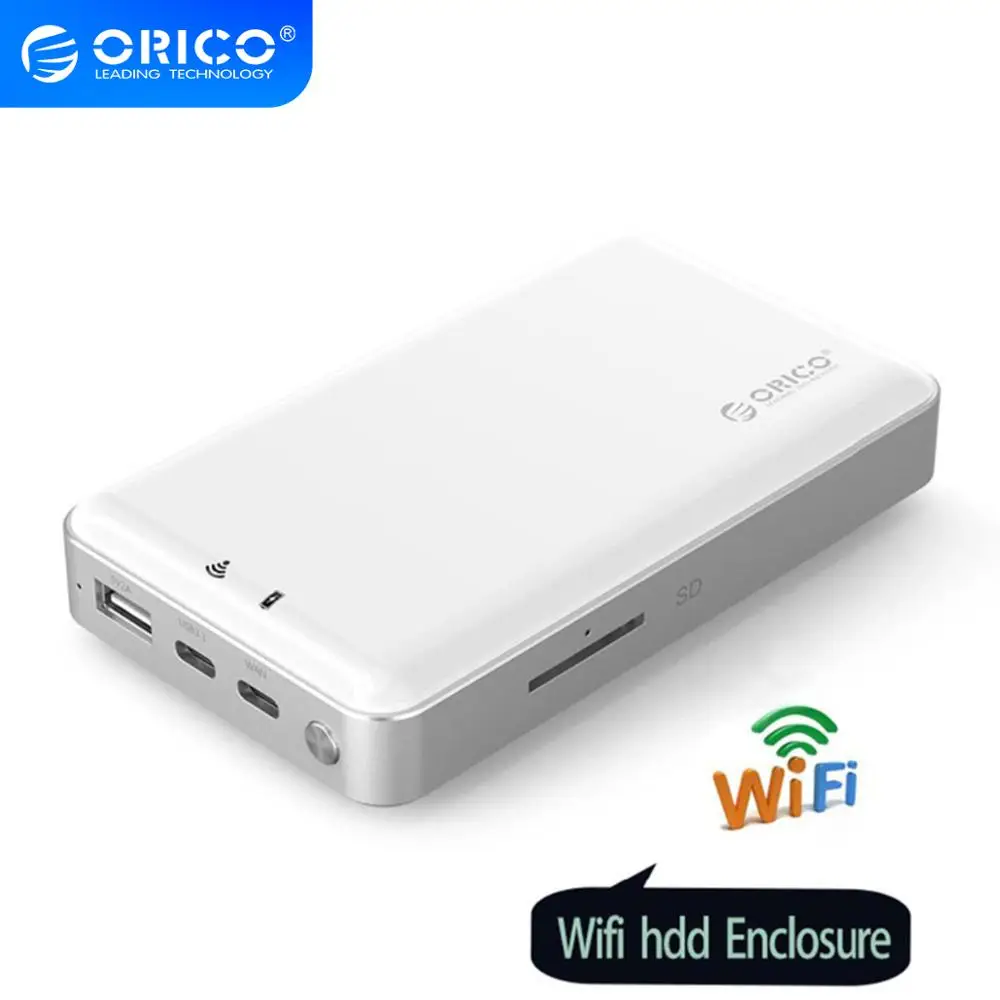 Корпус ORICO для жесткого диска 2 5 дюйма Wi Fi поддержка облачного хранилища SD/TF карта