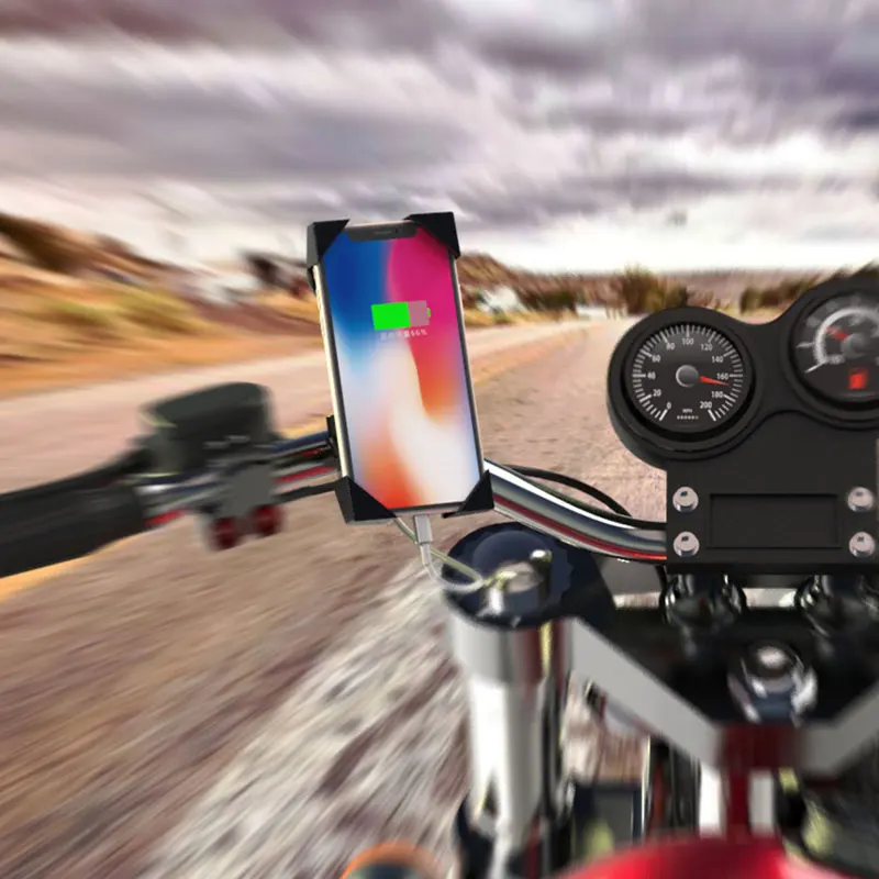 Motorcycle Handlebar Phone Mount Holder Support Bike Mobile Cell  Bicycle Phone Stand for 4-6.5 inches for Samsung Huawei Xiaomi