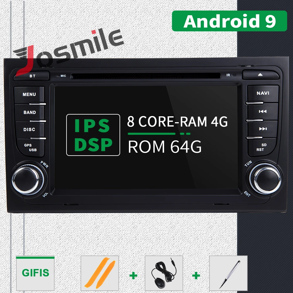 OTCA core 4G 64G IPS Android 9 Car DVD player For Audi A4 B8 B6 B7 S4 B7 B6 RS4 B7 SEAT Exeo Naviga