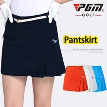 Отсылаем пояс! PGM юбка, Корейская женская юбка, летняя спортивная одежда для гольфа, женская одежда, анти-светильник, юбка-брюки, юбка для тенниса, юбка-шорты со складками