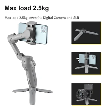 

Ulanzi MT-10 Portable Vlog Tripod Mini Tripod Gimbal Base for Osmo Mobile 2 3 Vlog Tripod for Smartphone DSLR SLR Camera