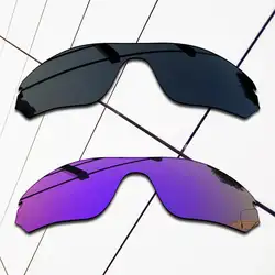 E.O.S, комплект из 2 предметов, черного и фиолетового цвета, замена поляризованных линз для Oakley Radarlock, края OO9183 солнцезащитные очки