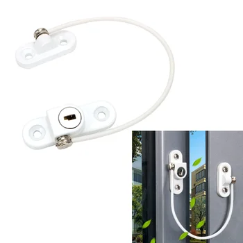 

Child Safety Doors Lock Door Window Security Lock Window Restrictor 180mm Limit Safety Device Home Improvement Stainless Steel