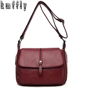 

New Soft Leather Flap Messenger Bag Luxury Handbags Women Bags Designer Handbags High Quailty 2020 Shoulder Bags Tote Sac a Main