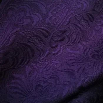 

100cm*145cm Ethnic embossed material thick cotton poly suit fabric purple