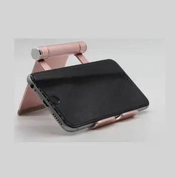 

100pcs/lot Aluminium Alloy Foldable Love Desk Mobile Phone Holder Stand 360 Degree Rotation Adjustable Tablet Stand Bracket