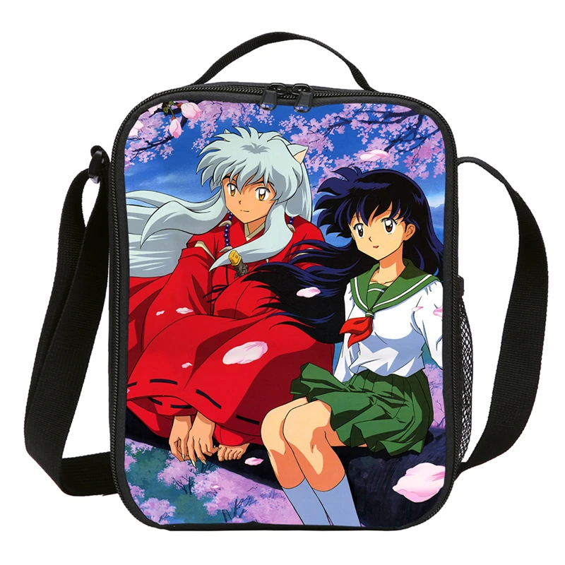 Аниме Inuyasha портативный Оксфорд сумка для обеда термоизолированная коробка еда
