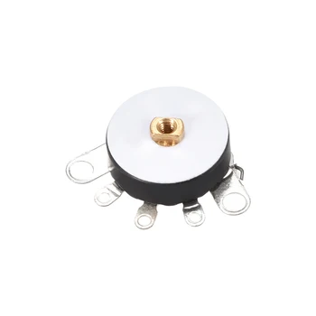 

uxcell Carbon Film Potentiometer Wheel Variable Resistors Single Turn Rotar Round Shaft to control Electrical devices 10/50K