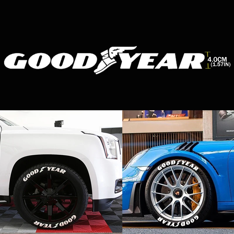 

3D Car Tire Sticker Car Tuning Universal 3D Rubber Tire Stickers Personalized Styling Sticker Car Tyre Stickers High Quality